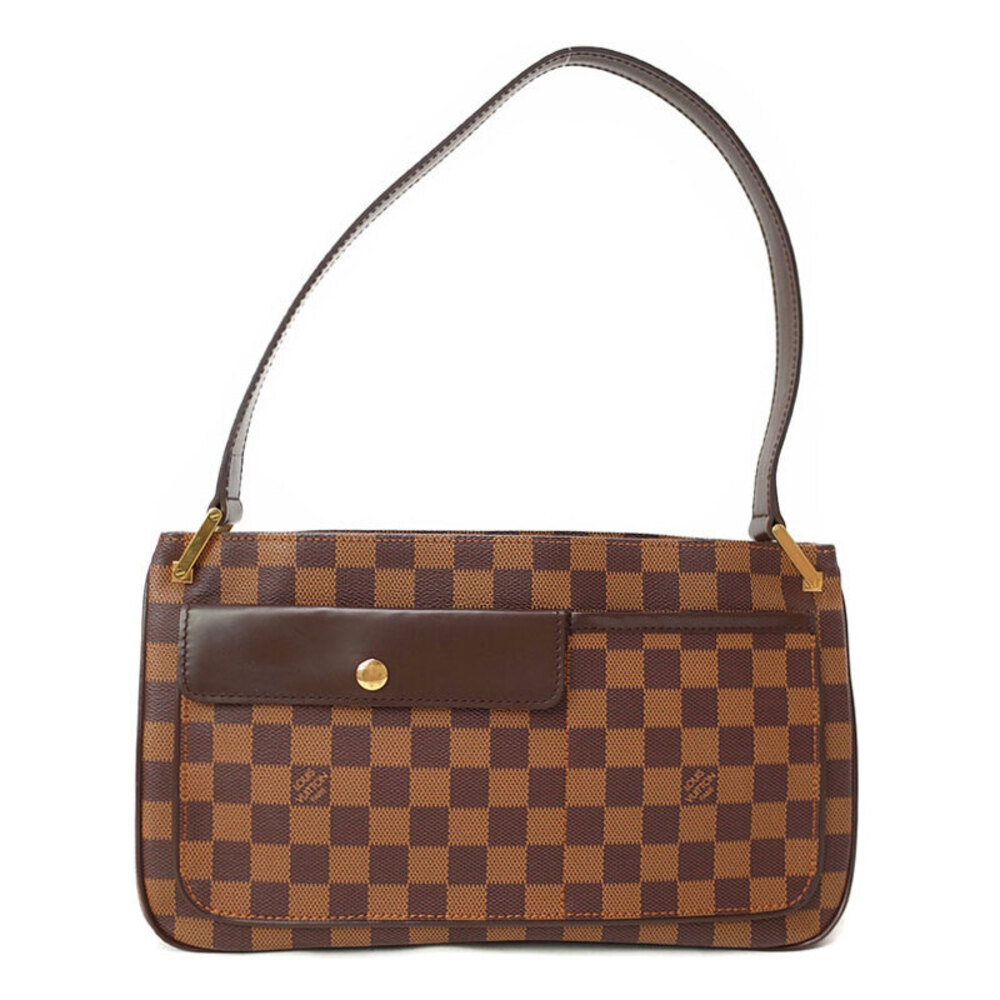 Louis Vuitton Damier Aubagne Ebene Brown Canvas Shoulder Bag